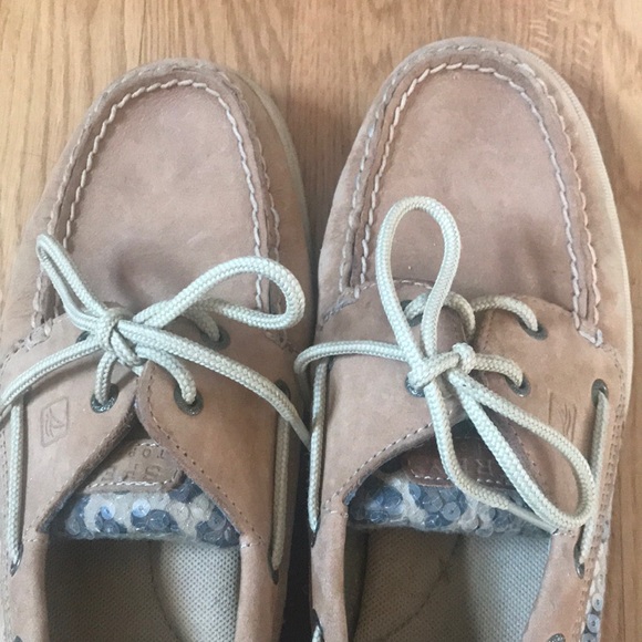 Sperry Top-sider Women’s 9M cheetah print sequins - Picture 5 of 7